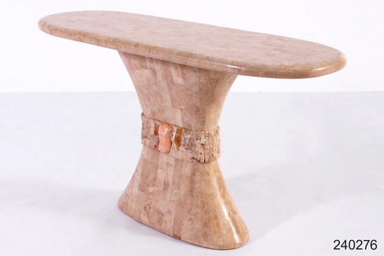 Image 1 of Table console crémeuse postmoderne - Elégance italienne et charme régence