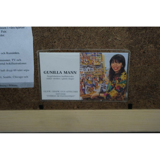 Image 1 of Lithographie vintage de Gunilla Mann, Suède 1990