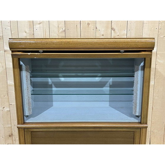Image 1 of Vitrine démontable vintage en noyer et chêne pour Md, 1960