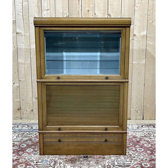 Image 1 of Vitrine démontable vintage en noyer et chêne pour Md, 1960