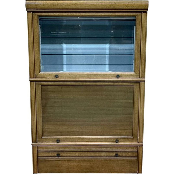 Image 1 of Vitrine démontable vintage en noyer et chêne pour Md, 1960