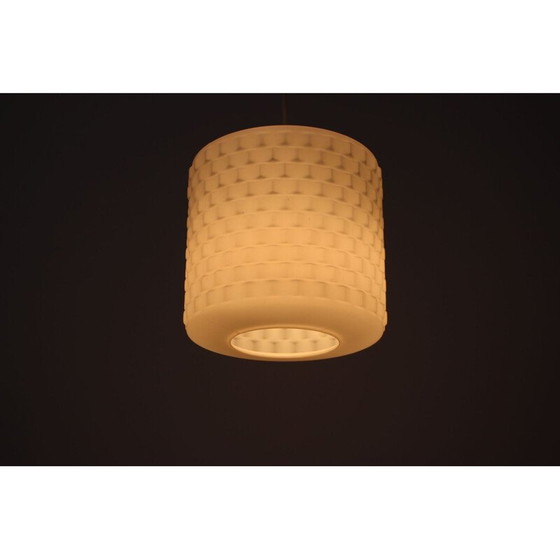 Image 1 of Suspension vintage en métal et verre, Tchécoslovaquie 1969