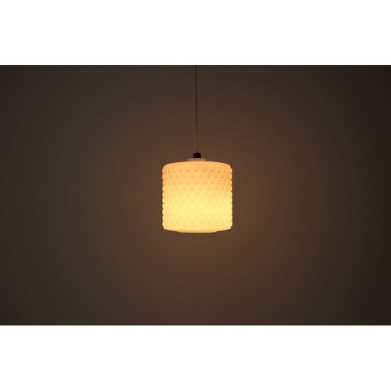 Image 1 of Suspension vintage en métal et verre, Tchécoslovaquie 1969