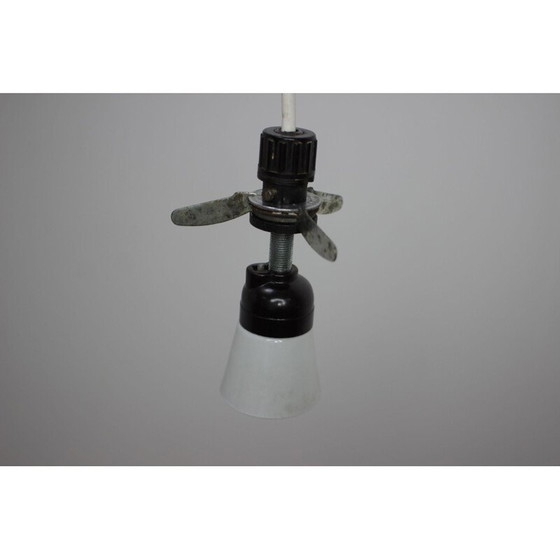 Image 1 of Suspension vintage en métal et verre, Tchécoslovaquie 1969