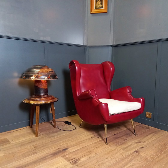 Image 1 of Fauteuil italien au design vintage