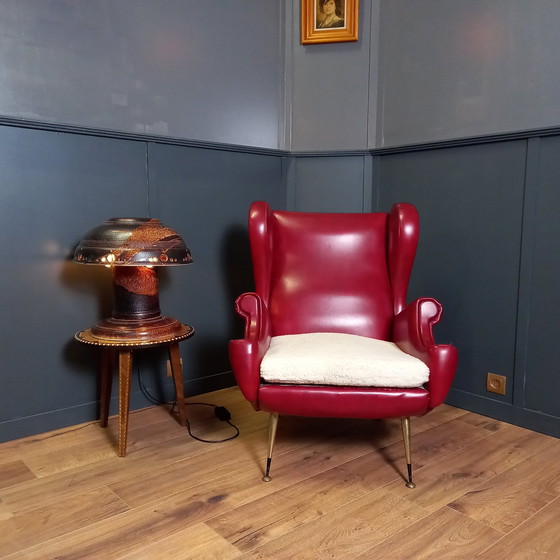 Image 1 of Fauteuil italien au design vintage
