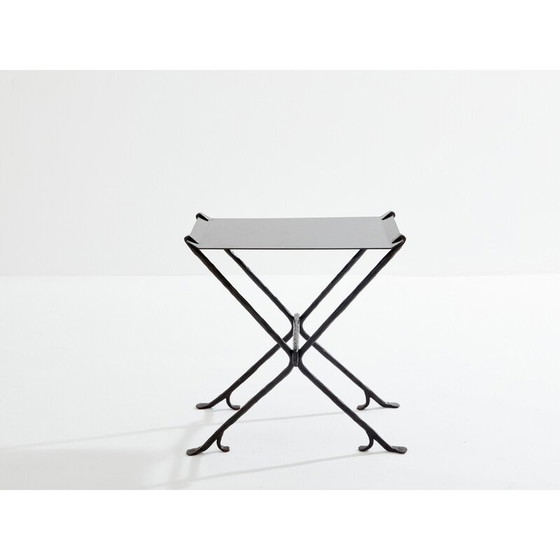 Image 1 of Table d'appoint vintage Isis en fer forgé martelé par Elizabeth Garouste et Mattia Bonetti, 1987