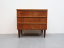 Commode danoise vintage 3 tiroirs Teck