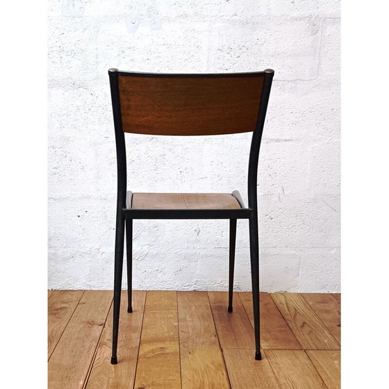 Image 1 of Chaise vintage en métal "Mullca 510", années 1950