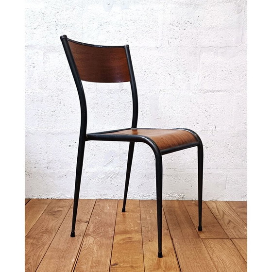 Image 1 of Chaise vintage en métal "Mullca 510", années 1950