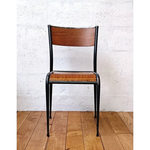 Chaise vintage en métal "Mullca 510", années 1950