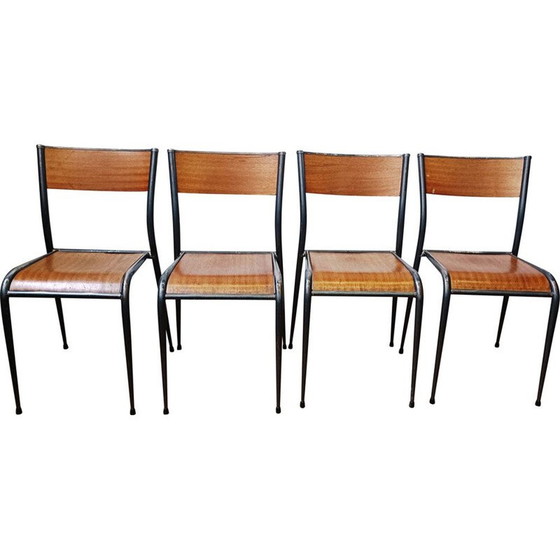 Image 1 of Chaise vintage en métal "Mullca 510", années 1950