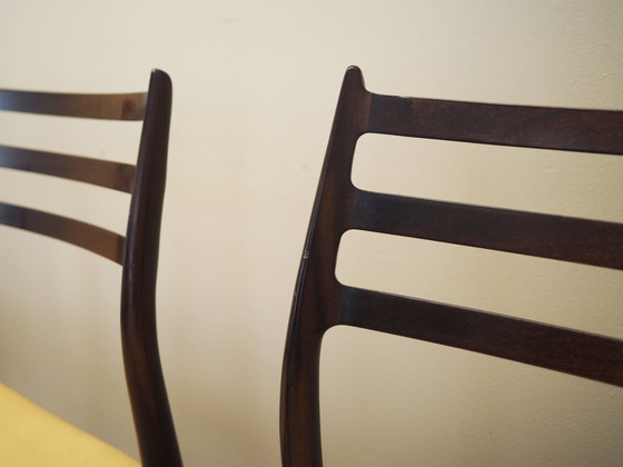 Image 1 of Ensemble de six chaises en acajou, design danois, années 1960, designer : Niels Otto Møller