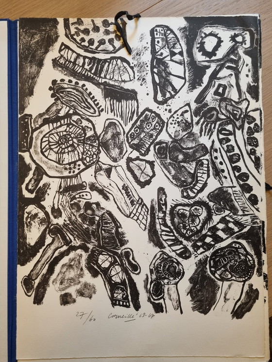 Image 1 of 5 lithographies Corneille comme 1 ensemble 1963-1968