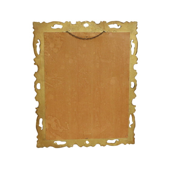 Image 1 of Miroir français feuille d'or style baroque