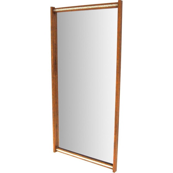 Image 1 of Miroir vintage avec cadre en bois de rose, Suède 1960