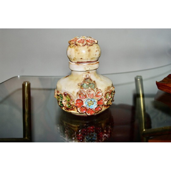 Image 1 of Bouteille vintage en céramique pour La Roue Vallauris