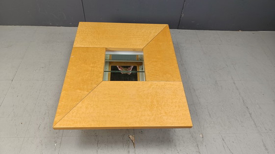 Image 1 of Table basse vintage en bois de frêne par Paul Michel, 1970