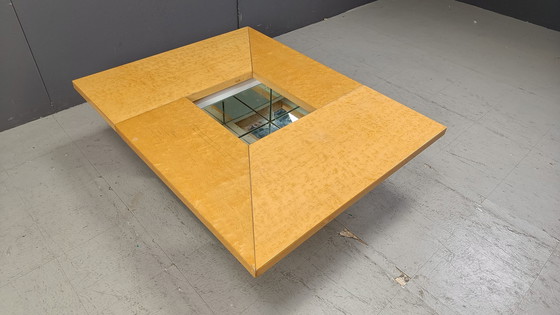 Image 1 of Table basse vintage en bois de frêne par Paul Michel, 1970