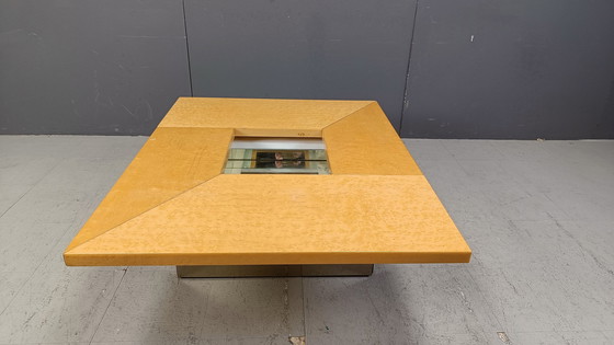 Image 1 of Table basse vintage en bois de frêne par Paul Michel, 1970