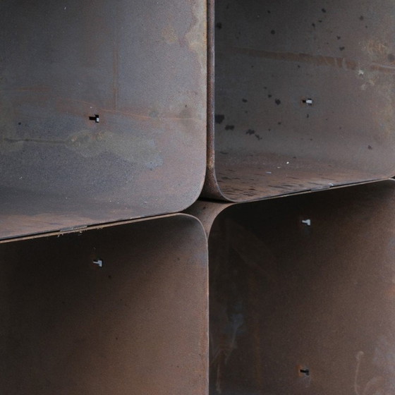 Image 1 of Présentoir industriel vintage à étagères modulaires, Belgique 1970