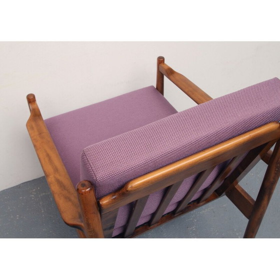 Image 1 of Fauteuil vintage en couleur lilas années 1960
