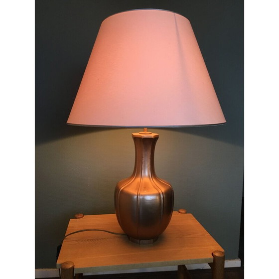 Image 1 of Lampe de table vintage en métal Hollywood Regency, 1970