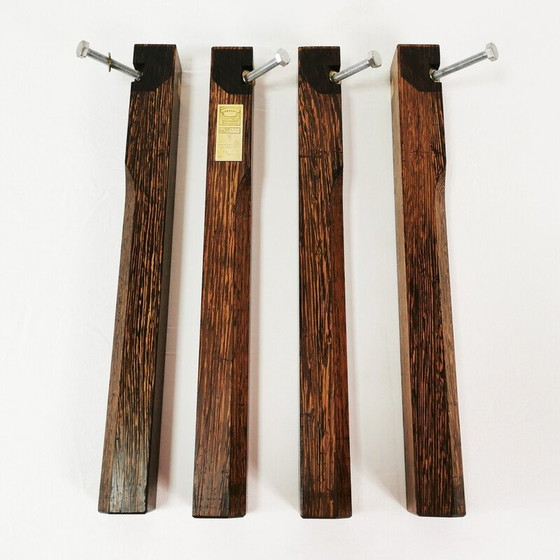 Image 1 of Table basse vintage en bois massif par Gorm Christensen et Rolf Middelboe pour Tranekaer, Danemark 1970
