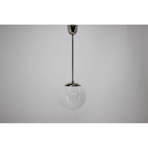 Pendentif Bauhaus chromé vintage 1930s