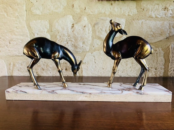 Image 1 of Sculpture de cerf vintage, 1940's