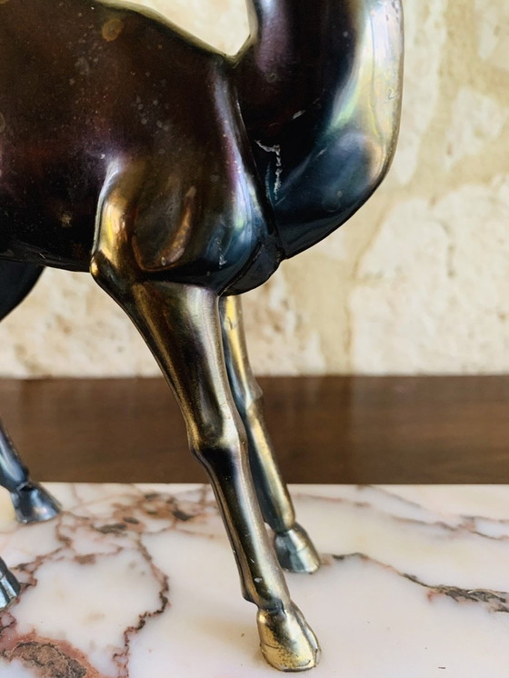 Image 1 of Sculpture de cerf vintage, 1940's