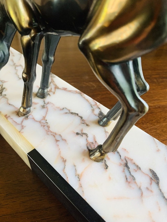 Image 1 of Sculpture de cerf vintage, 1940's