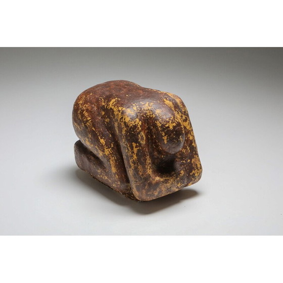 Image 1 of Sculptures figuratives vintage en plâtre, Pays-Bas 1970