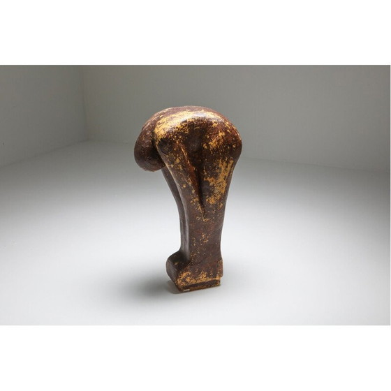 Image 1 of Sculptures figuratives vintage en plâtre, Pays-Bas 1970