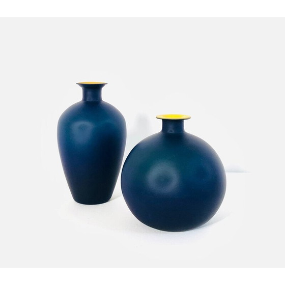 Image 1 of Vases en verre vintage Murano, Italie 1970