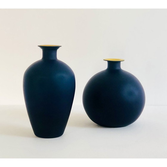 Image 1 of Vases en verre vintage Murano, Italie 1970