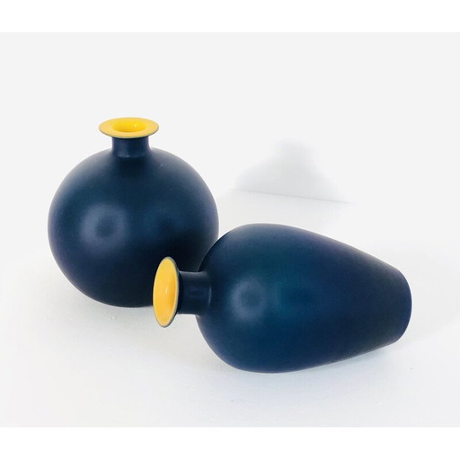 Vases en verre vintage Murano, Italie 1970