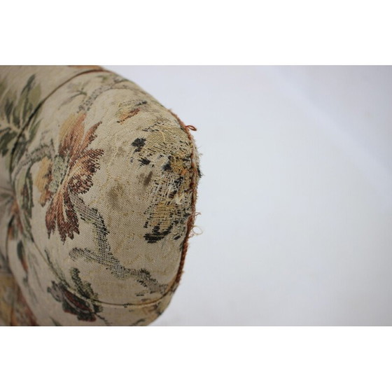Image 1 of Paire de fauteuils vintage en tissu, Tchécoslovaquie, années 1940