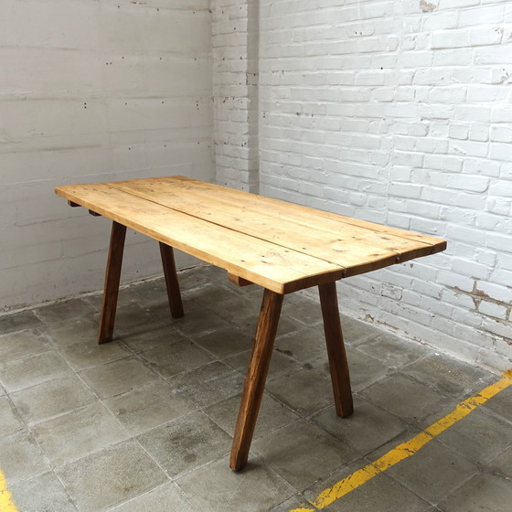 Image 1 of Table de boucherie vintage
