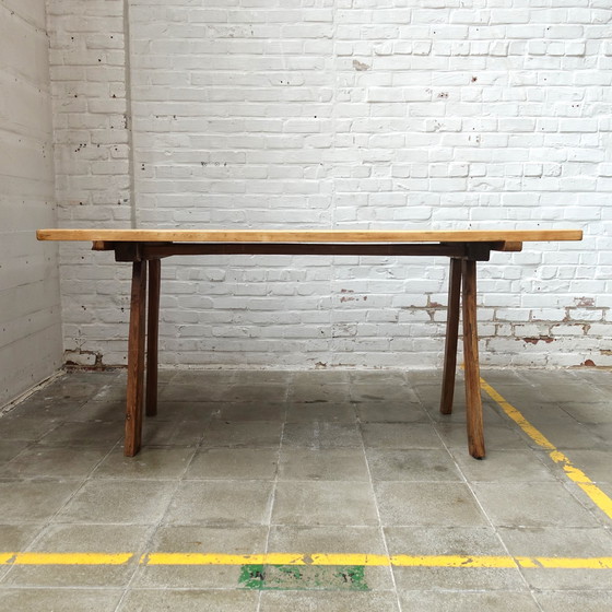 Image 1 of Table de boucherie vintage