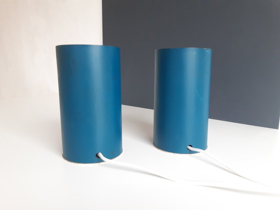 Image 1 of Lot de 2 lampes de lit Mcm en verre magnifique