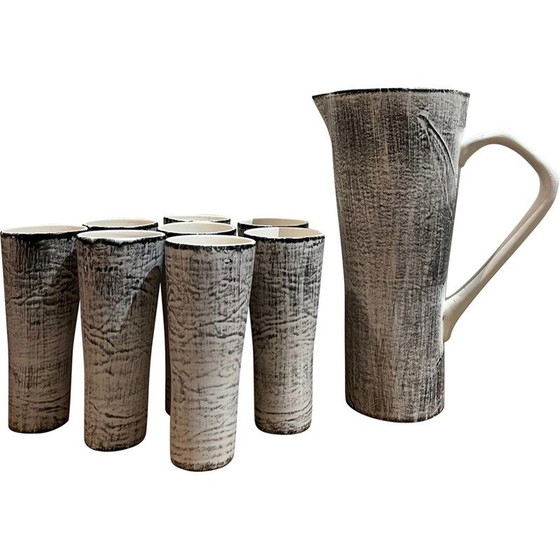 Image 1 of Service à orangeade vintage en céramique, 1950