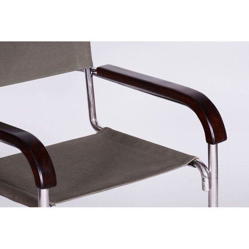 Fauteuil Bauhaus vintage en acier chromé par Marcel Breuer pour Thonet, Tchécoslovaquie 1930