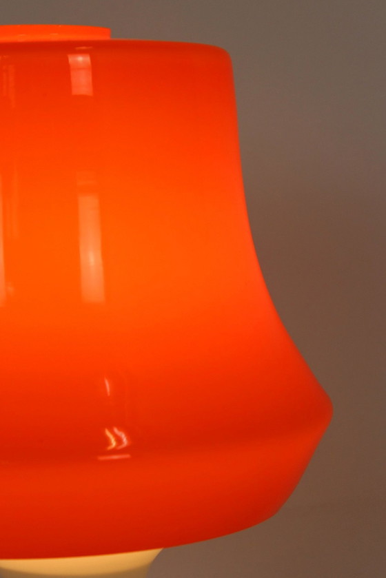 Image 1 of Lampe de table vintage en verre de Lighting Glass, 1970S