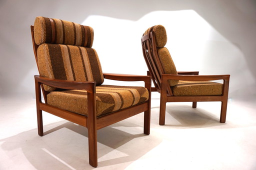 Ensemble de 2 fauteuils Komfort en teck par Arne Wahl Iversen, 1960