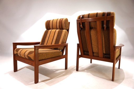 Ensemble de 2 fauteuils Komfort en teck par Arne Wahl Iversen, 1960