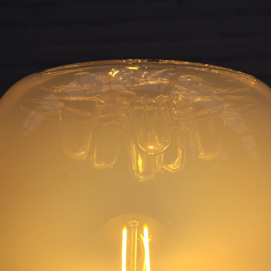 Image 1 of Lampe de table italienne en verre de l'ère spatiale