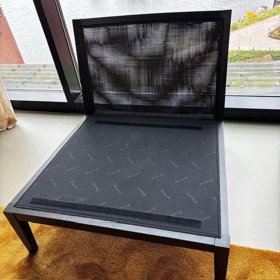 Image 1 of 2 X Frigerio Giulia Large en cuir verni noir