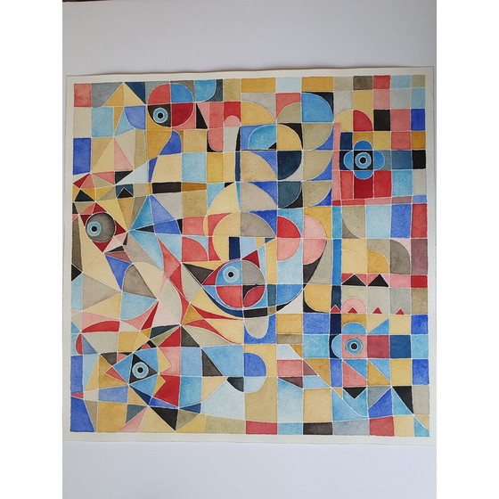 Image 1 of Aquarelle vintage sur papier n 396 de Jérémie Iordanoff, 2007