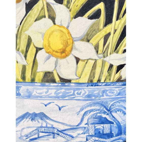 Image 1 of Nature morte vintage de jonquilles, 1920